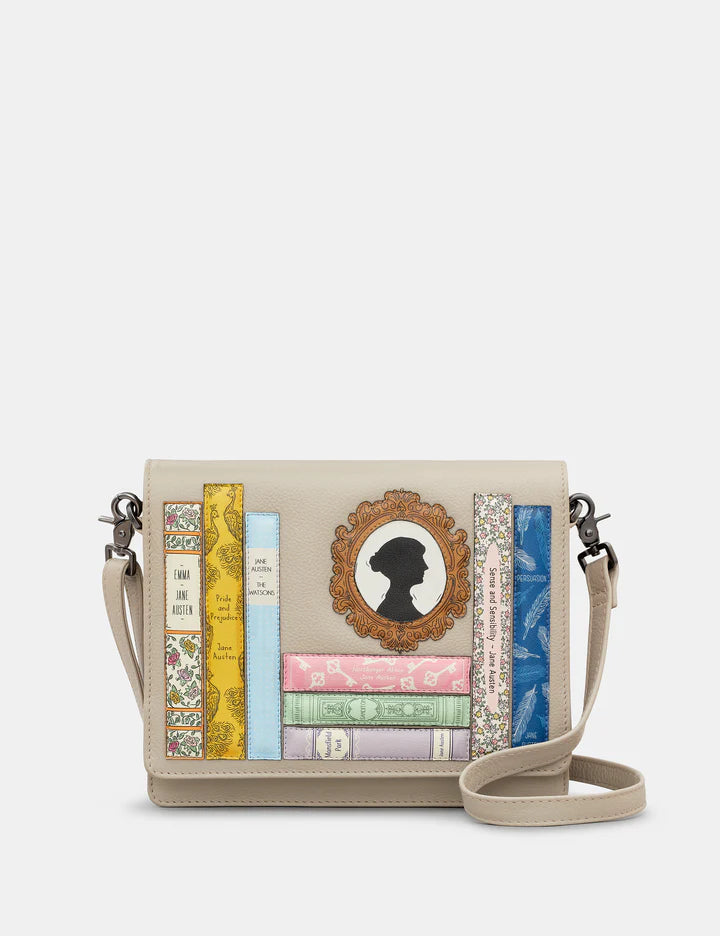 Bookworm Triple Gusset Leather Flap Over Bag