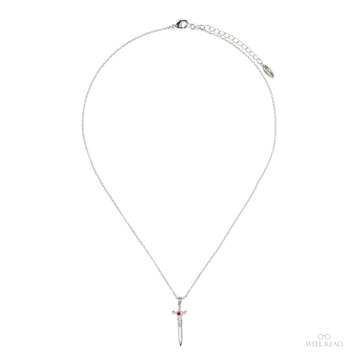 The Dragon Sword Chronicles Silver Bookish Pendant Necklace