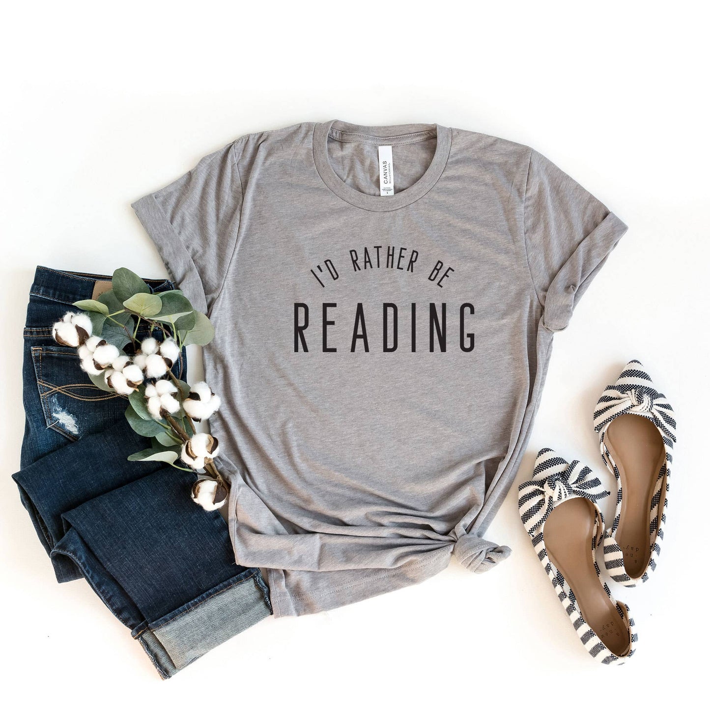 I'd Rather Be Reading Short Sleeve Graphic Tee
