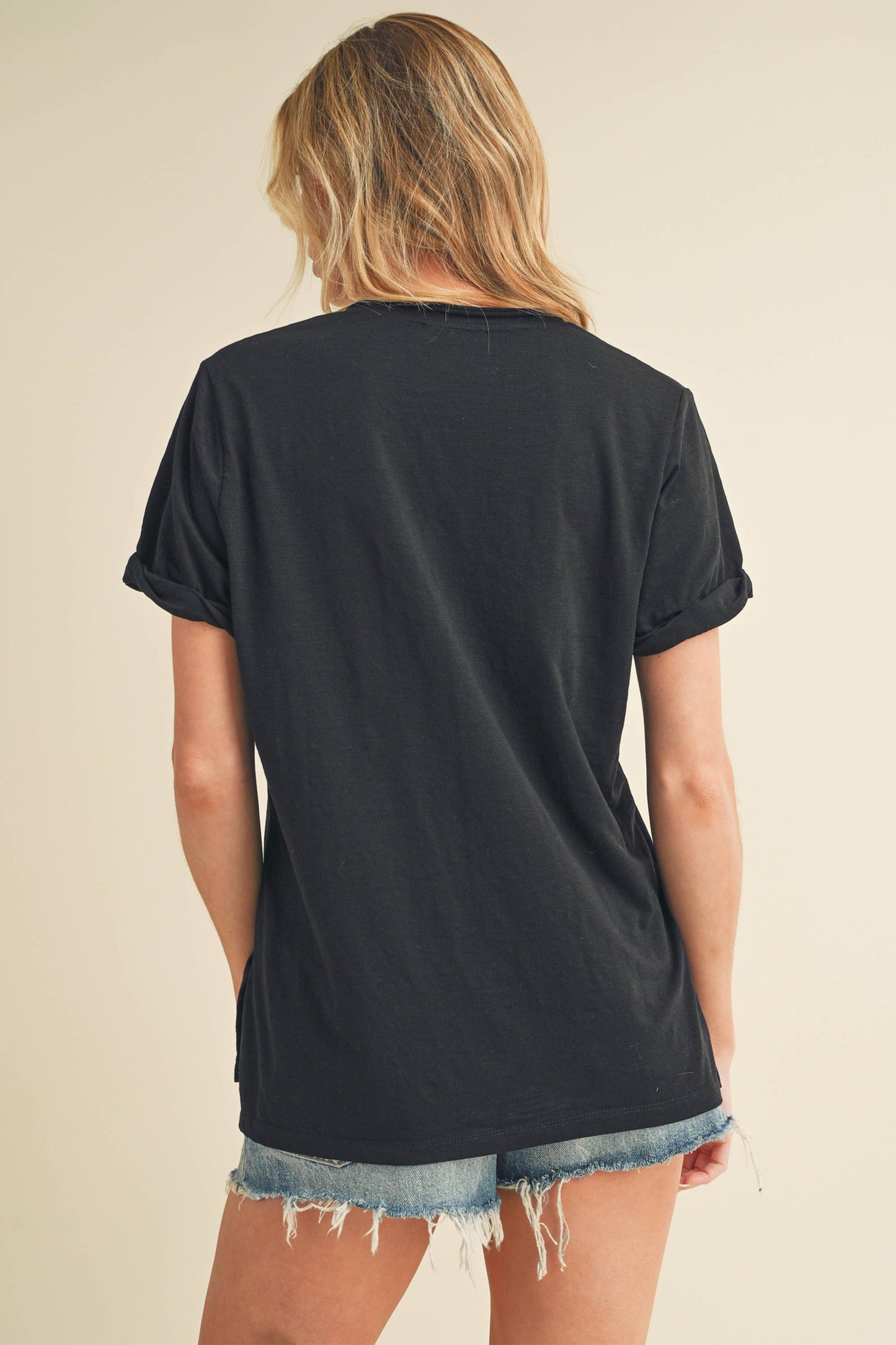 V-Neck Short Sleeve Top