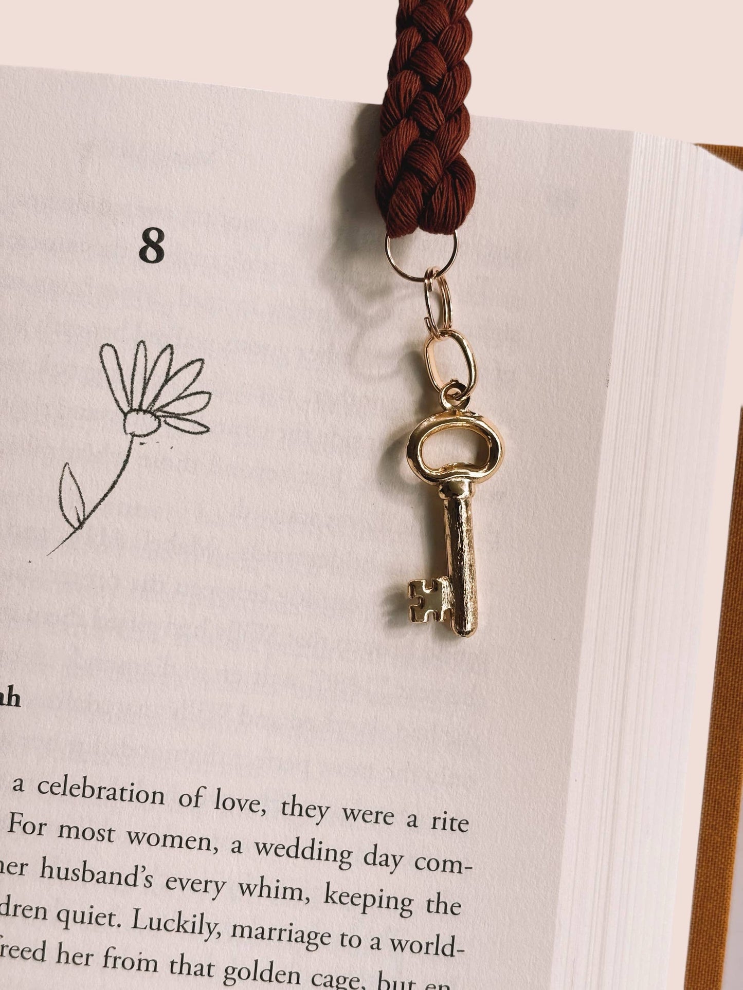 Key Charm Bookmarks- Mother's Day, Bookish Gifts