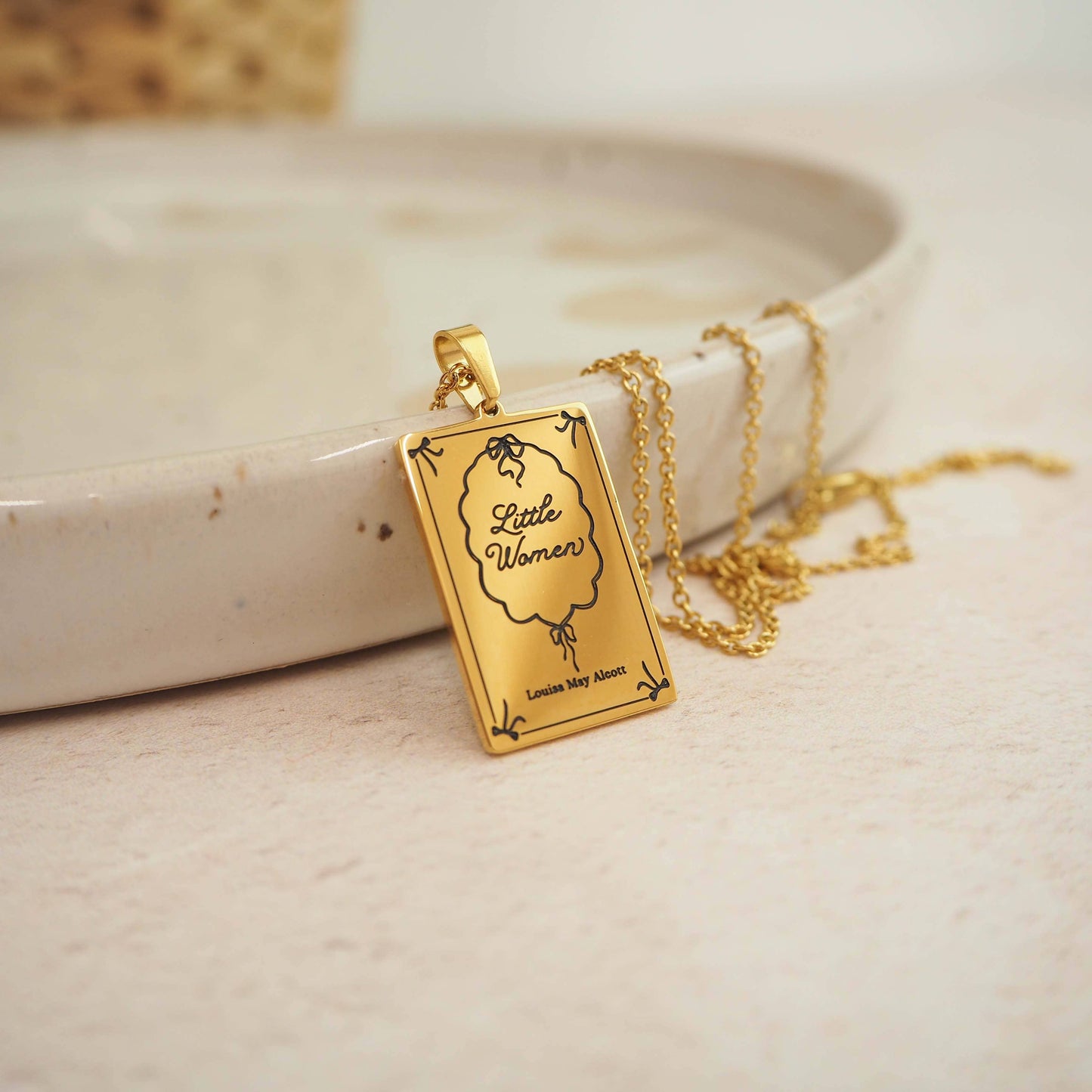 Little Women Book Necklace