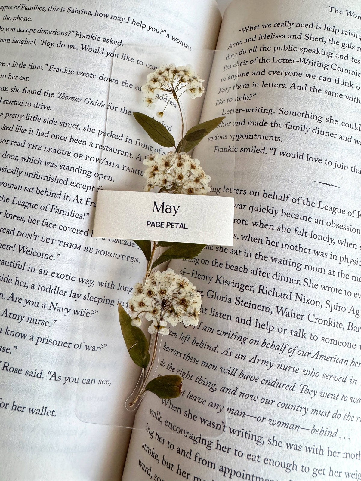 May Lily of the Valley Bookmark | Birth Month Flower Gift