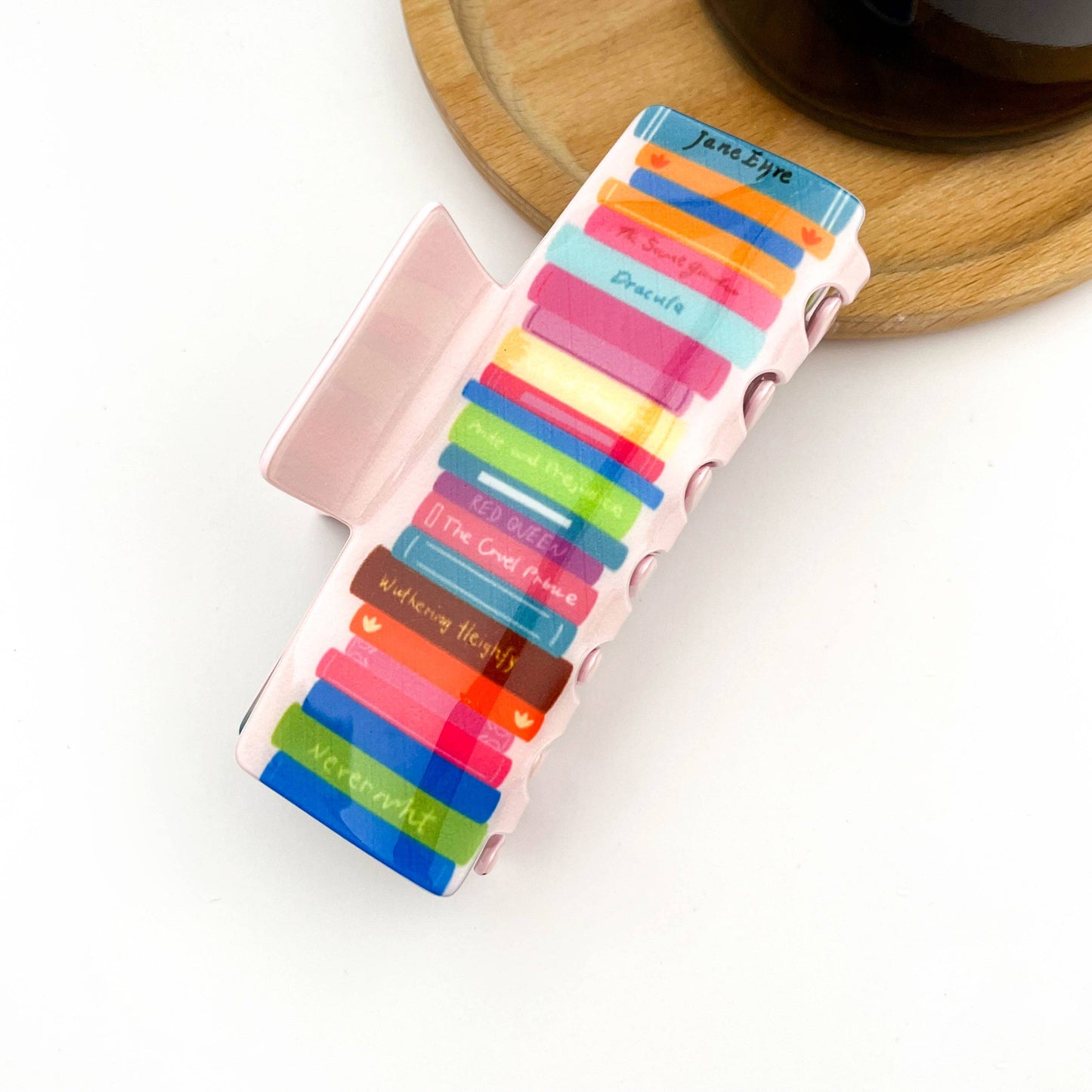Colorful Book Hair Claw Clip, Library Souvenirs