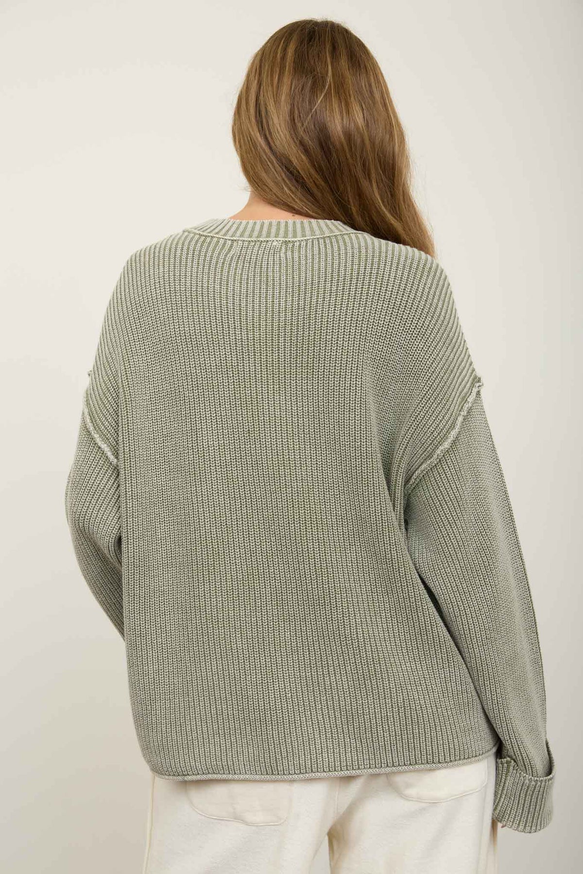 COTTON CUFF SWEATER