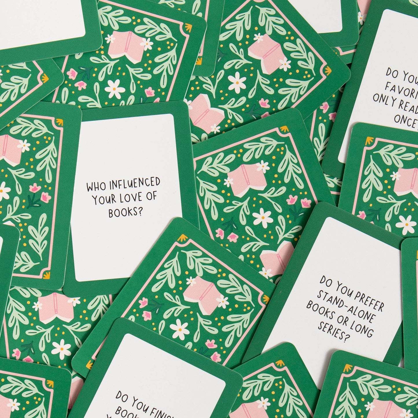 Book Club Ice Breakers Game - Deck of Cards + Storage Tin