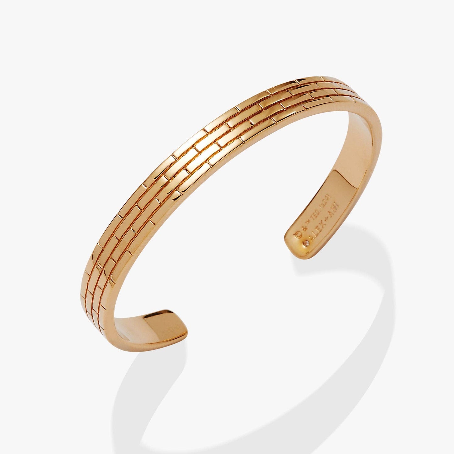 Wizard of Oz™ Yellow Brick Road Cuff Bracelet: Gold