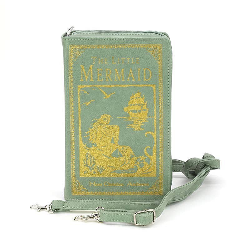 The Little Mermaid Book Clutch Bag: Green
