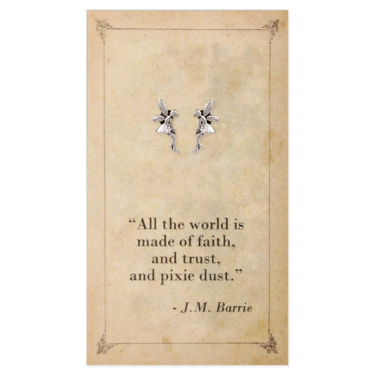 Literary Quotes Fairy Post Earrings