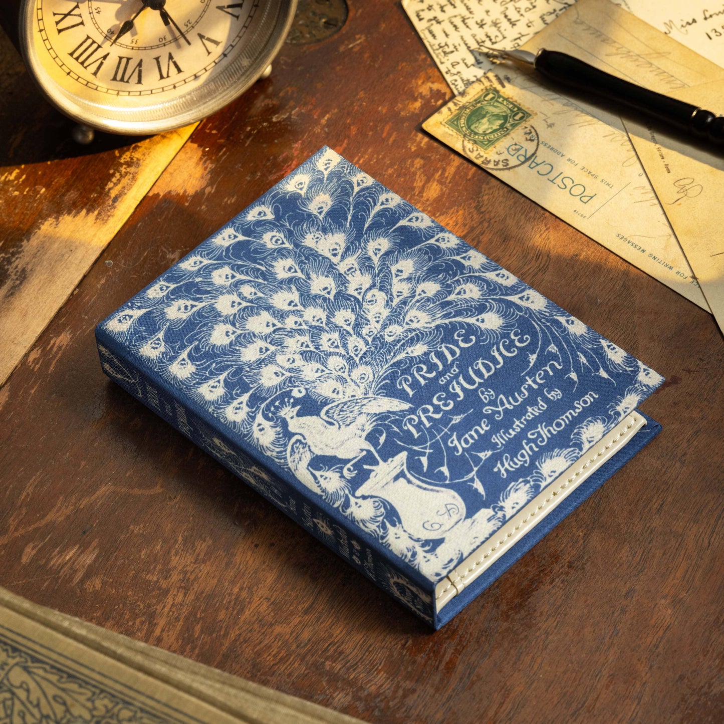 'Pride & Prejudice' (Peacock Edition) by Jane Austen 1813 Passport/Notebook Wallet