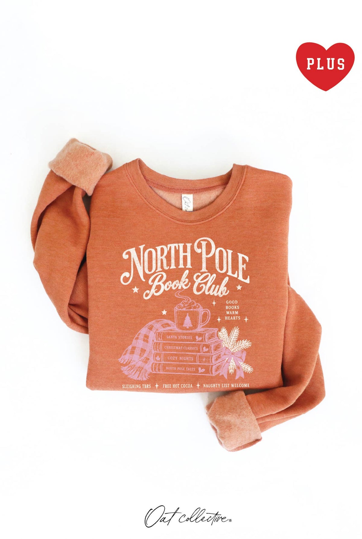 NORTH POLE BOOK CLUB Plus Graphic Sweatshirt