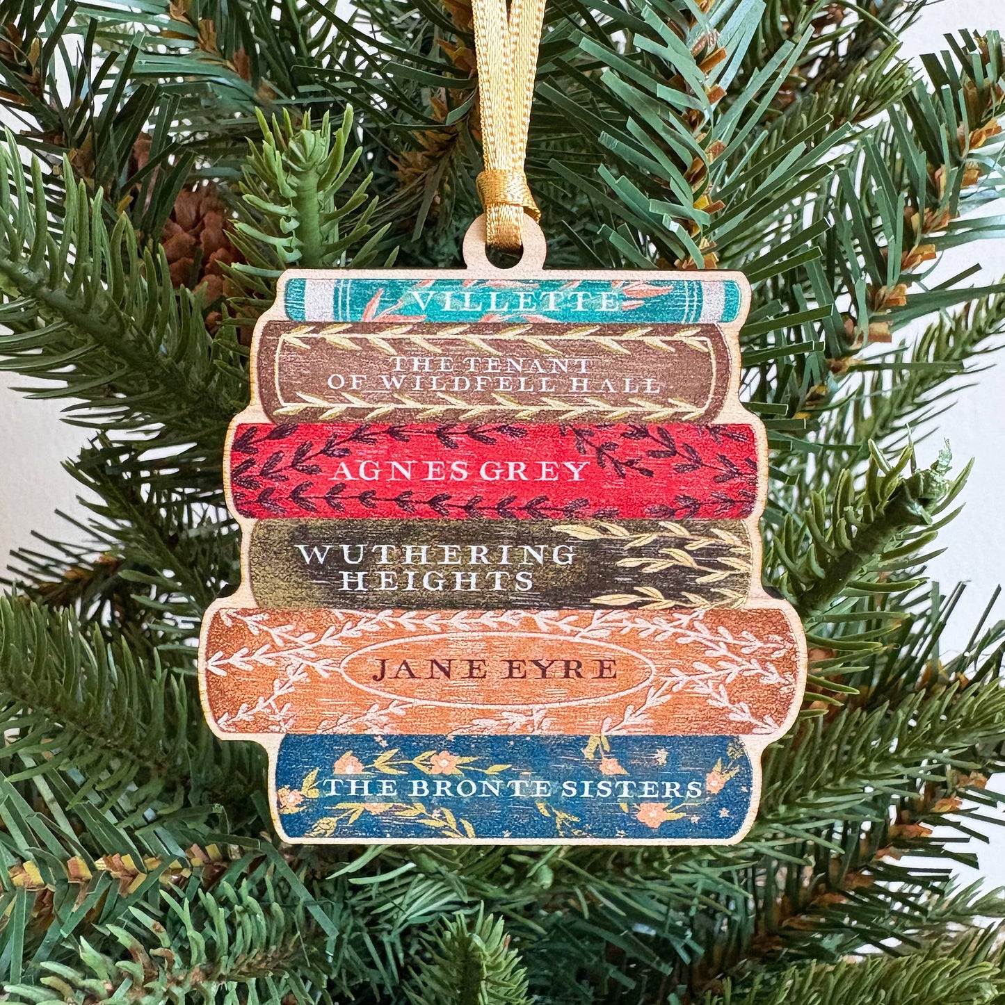 Bronte Sisters Book Stack Decoration