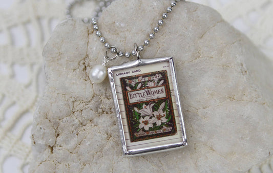 Little Women Vintage Book Cover Charm