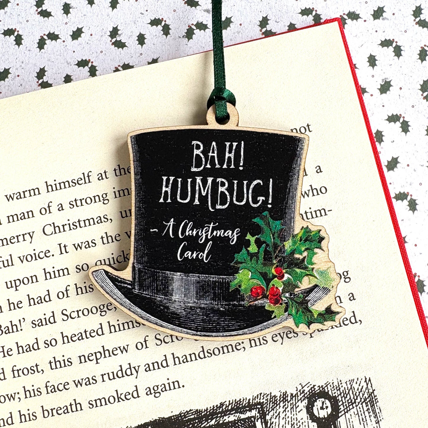 Bah! Humbug! - A Christmas Carol Wooden Decoration