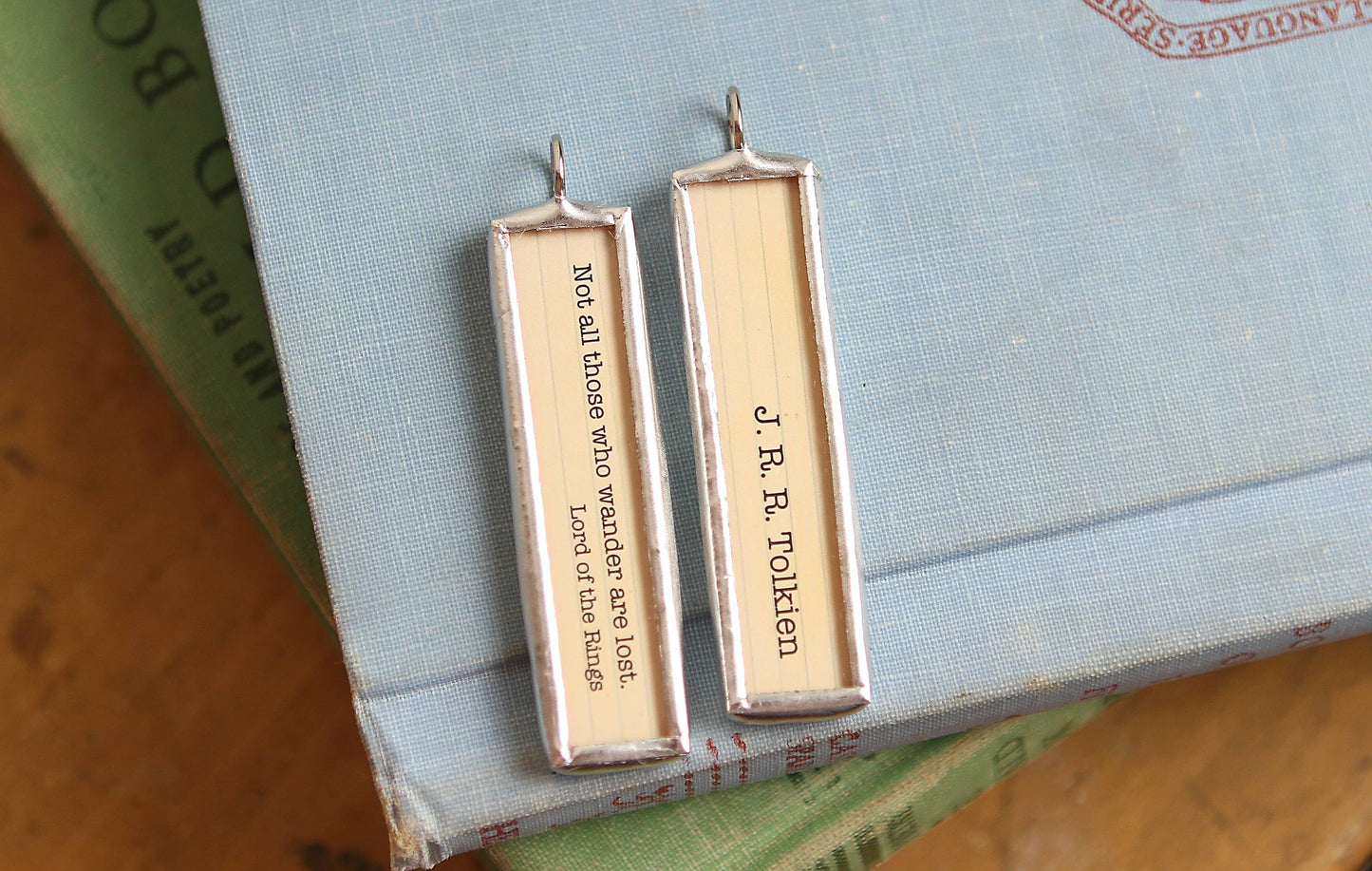 Lord of the Rings Tolkien Literary Book Charm