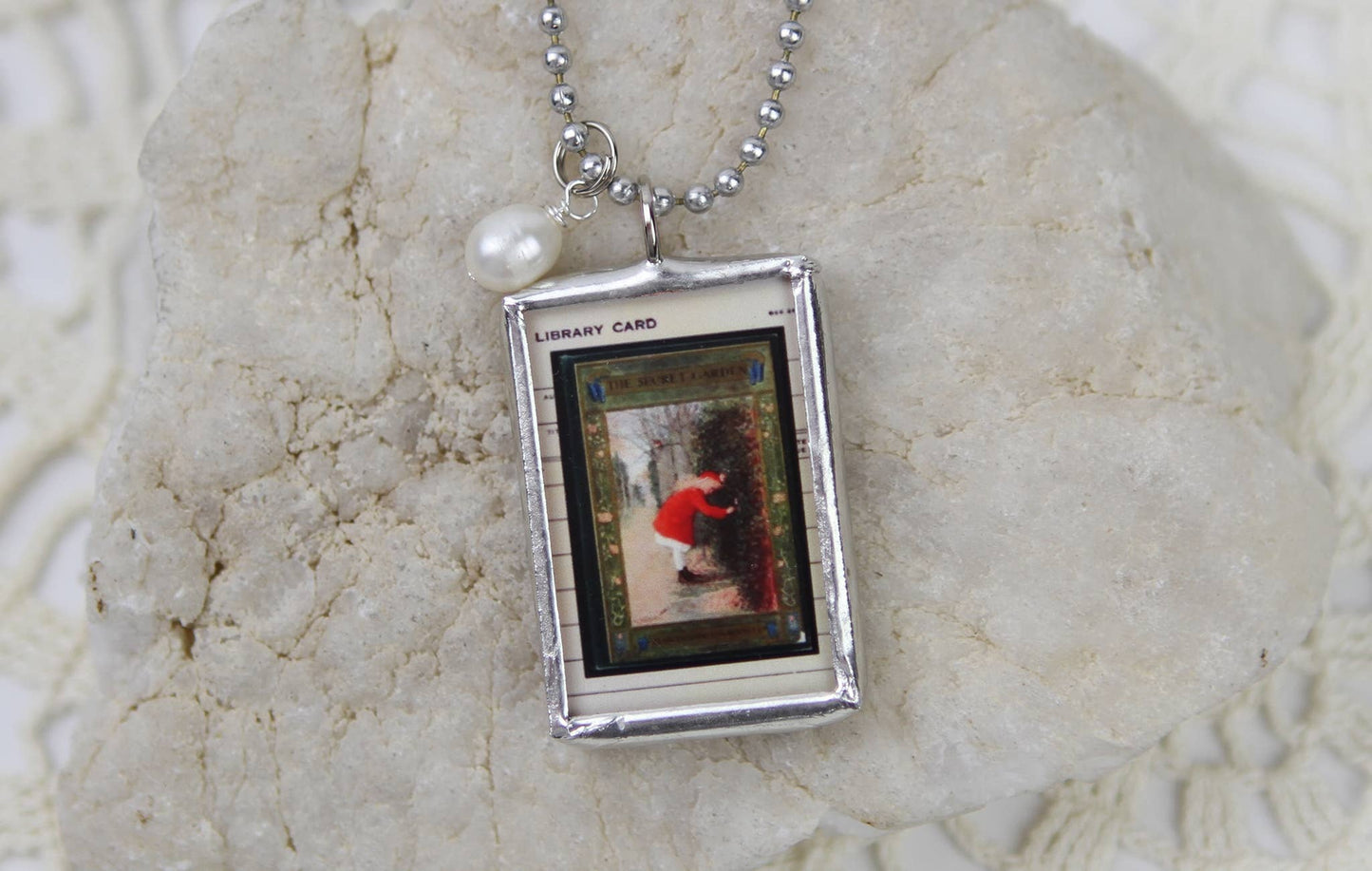 The Secret Garden Vintage Book Cover Charm