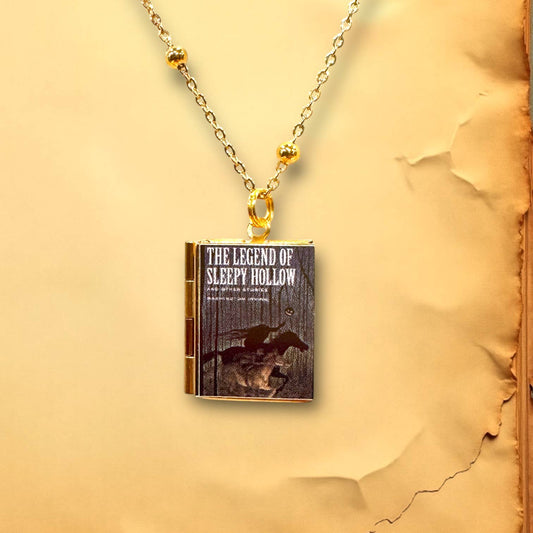 Sleepy Hollow Book Necklace Reader Gift