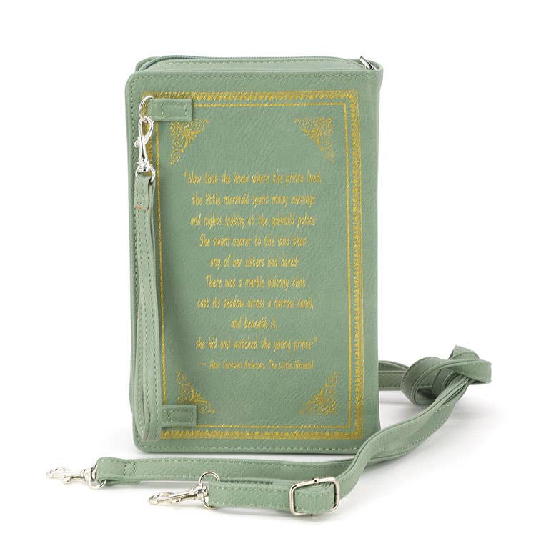 The Little Mermaid Book Clutch Bag: Green
