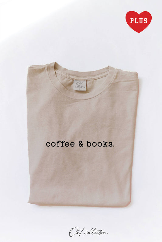 COFFEE AND BOOKS Plus Mineral Graphic Top