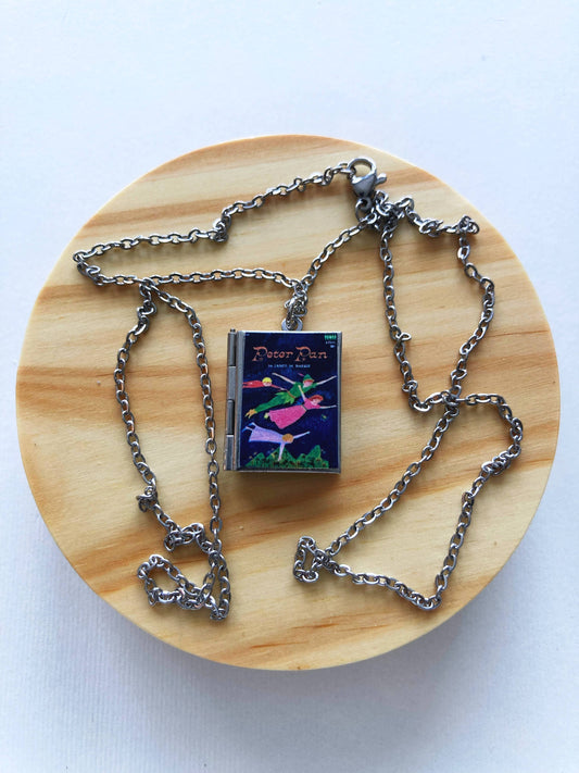 Book Locket Peter Pan: Stainless Steel