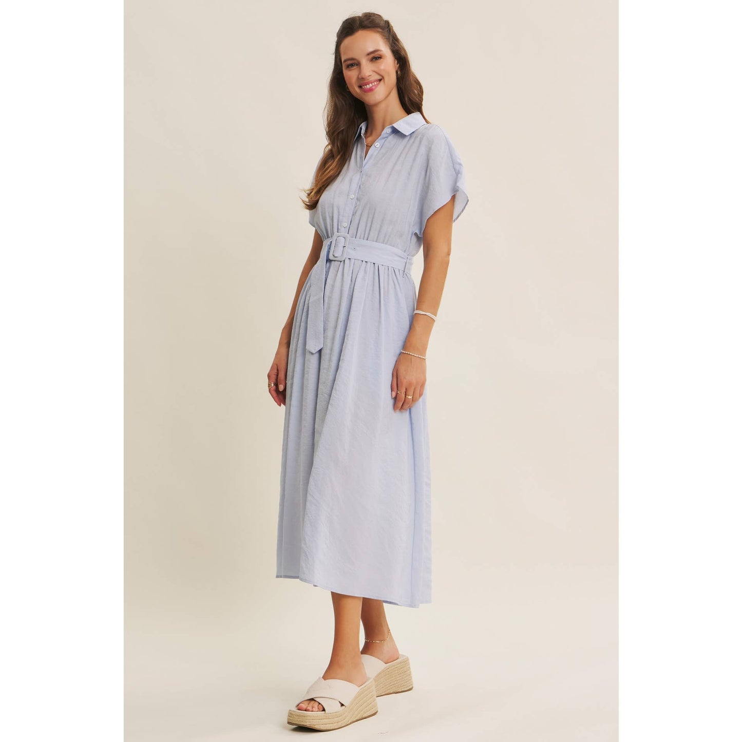 PICNIC PERFECT MIDI DRESS WITH BELT