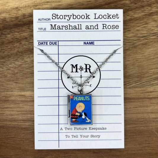Book Locket Peanuts - Charlie Brown and Snoopy