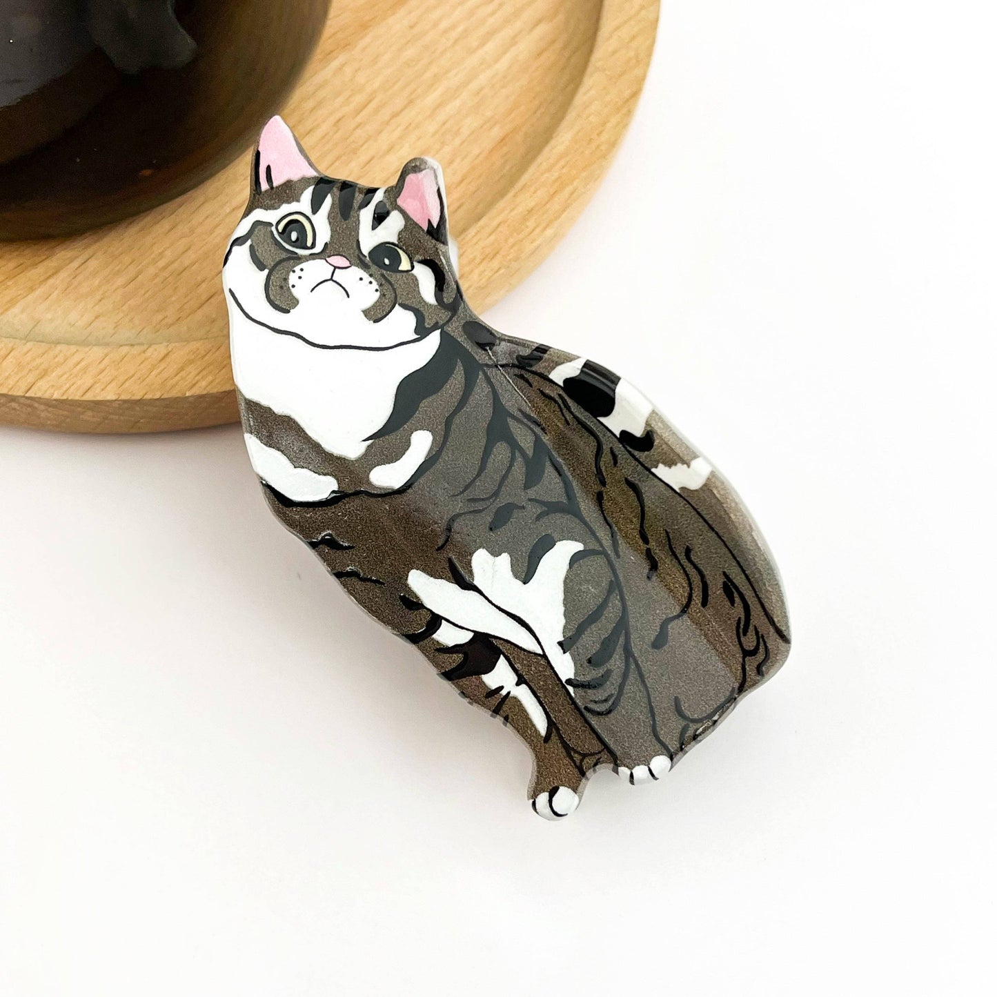 Cute Cat Acetate Hair Claw Clip, Animal Hair Clips