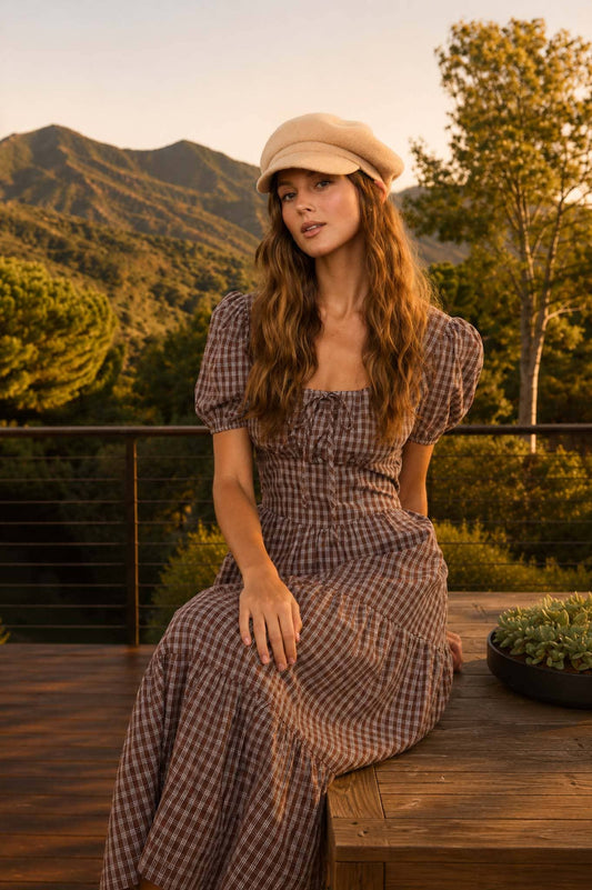 PLAID CORSET DRESS