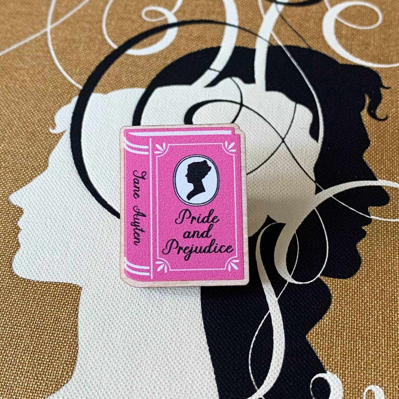 Pride and Prejudice Book Wooden Pin
