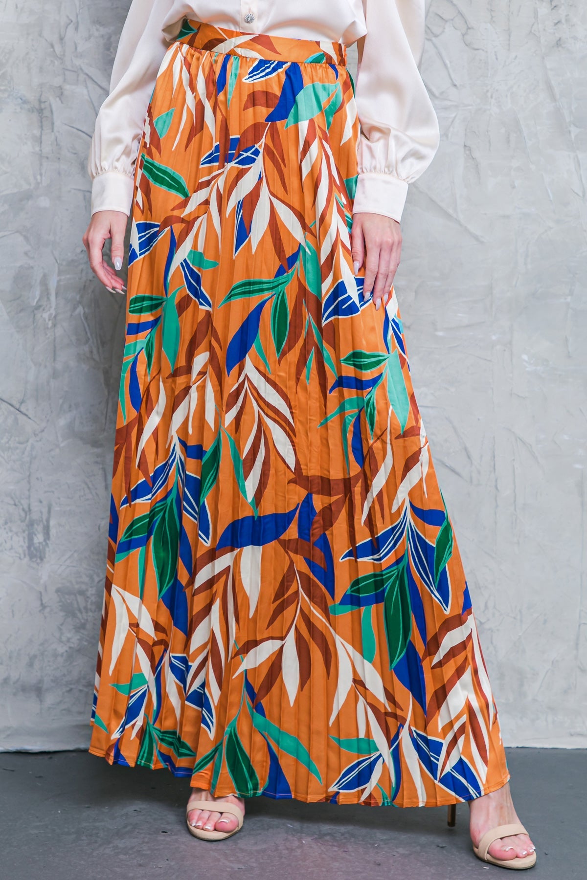 FEELS LIKE FALL WOVEN MAXI SKIRT - ONLINE ONLY