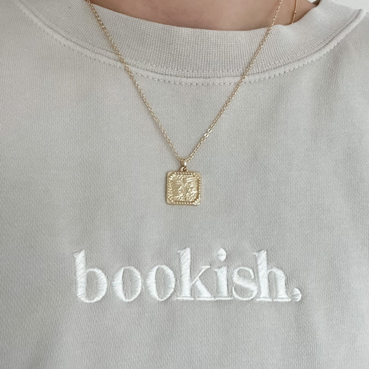 Floral Book Necklace