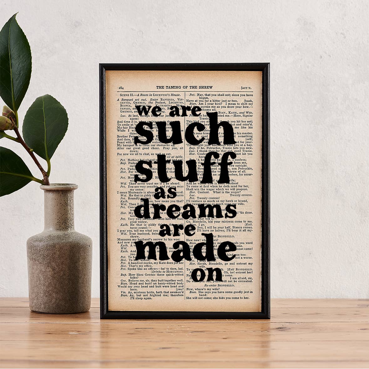 Shakespeare - Dreams - Framed Quote Print