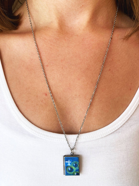 Book Locket A Wrinkle In Time: Stainless Steel
