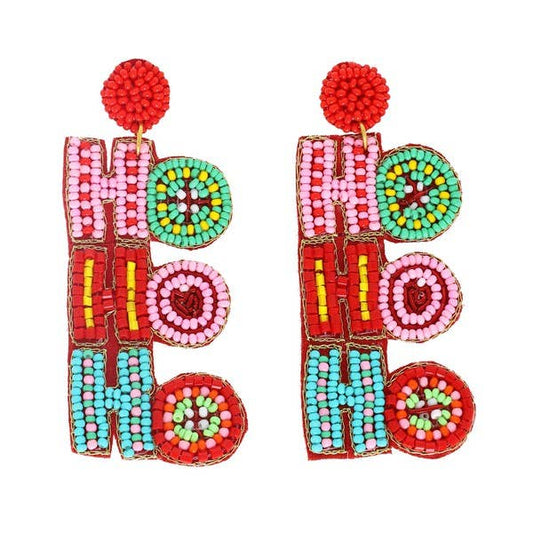 HOHOHO CHRISTMAS DROP EARRINGS