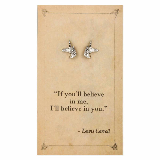 Unicorn Post Earrings