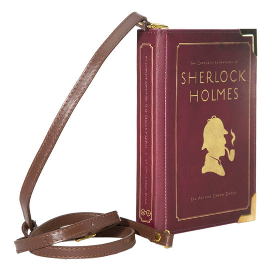 Sherlock Holmes Book Crossbody Vegan Handbag