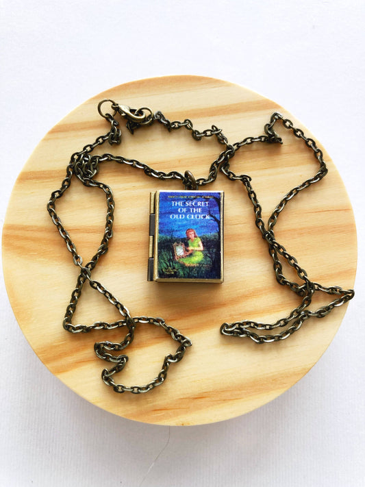 Book Locket Nancy Drew Secret of the Old Clock: Bronze