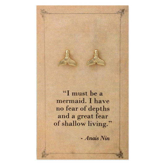 Mermaid Tail Post Earrings