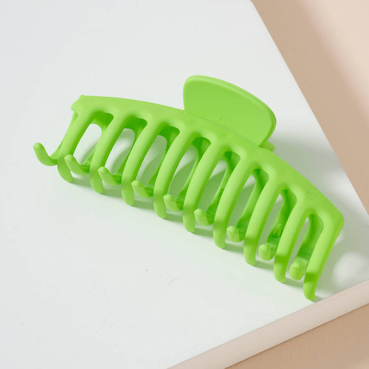 Lime Green Matte Hair Claw