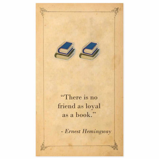 Literary Quotes Book Post Earrings