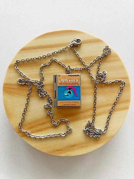 Book Locket The Odyssey: Stainless Steel