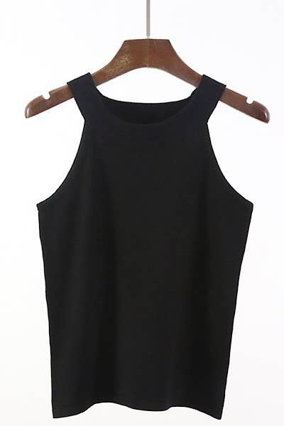 Classic Knit Tank Top (Black or White)