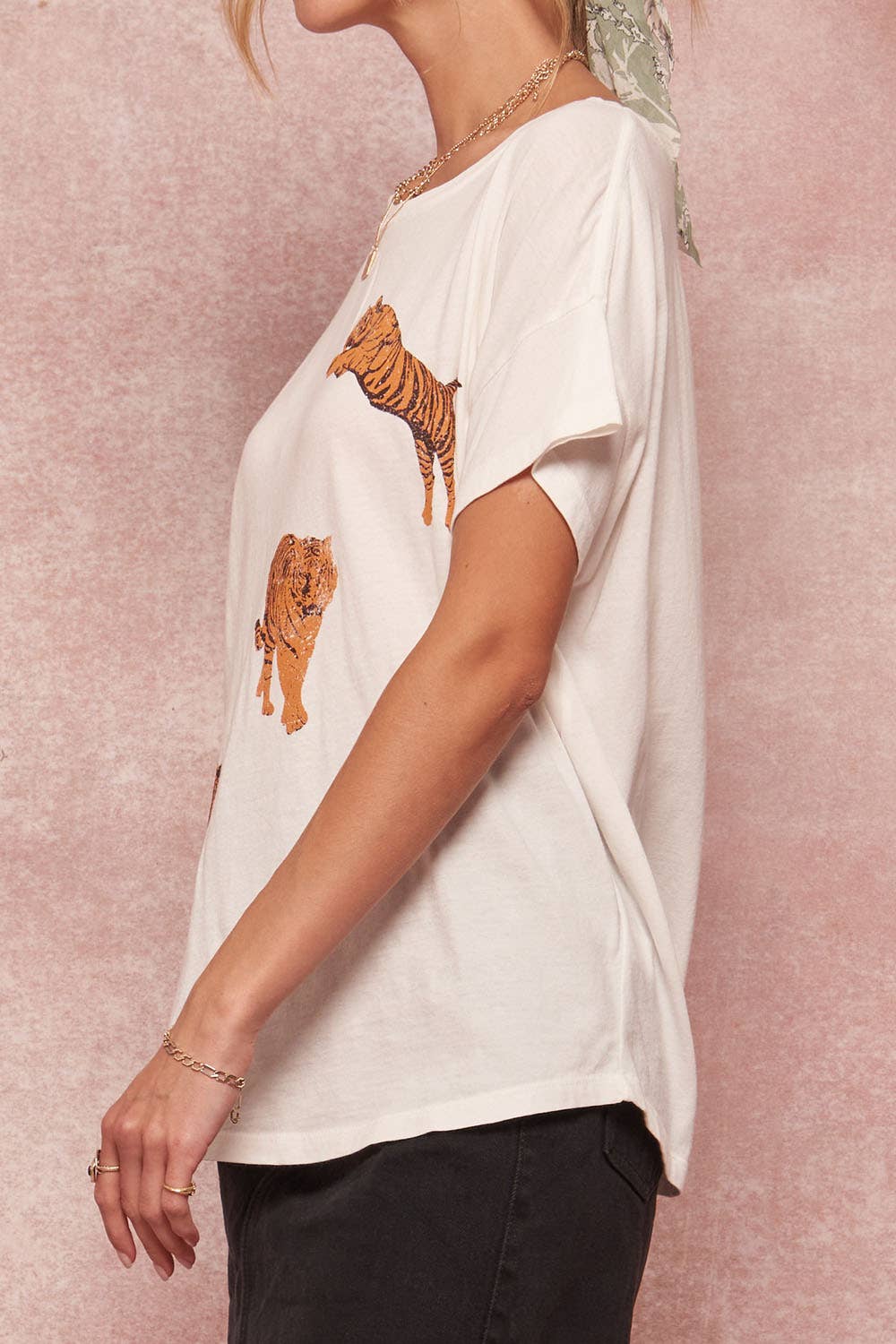 Tiger Vintage Garment Washed Graphic Tee