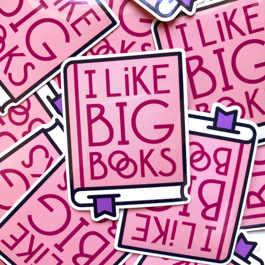 I Like Big Books Vinyl Sticker