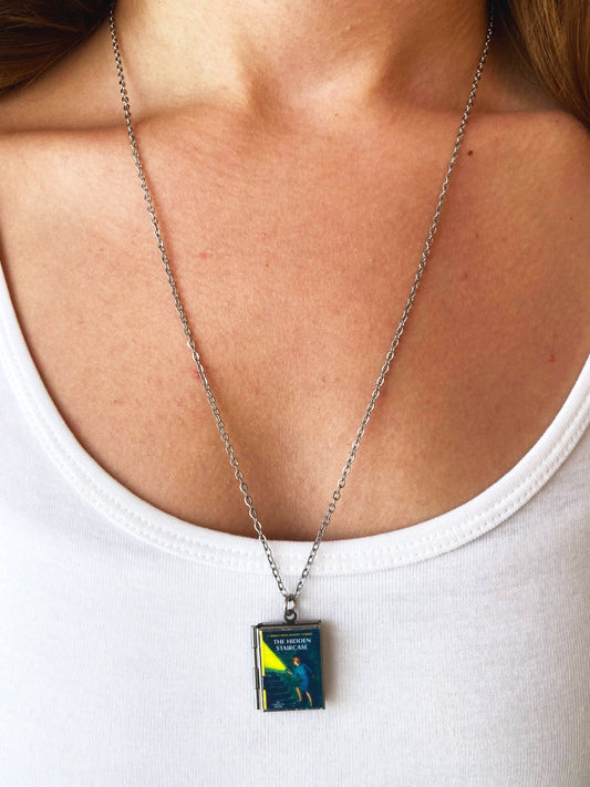 Book Locket Nancy Drew The Hidden Staircase: Stainless Steel